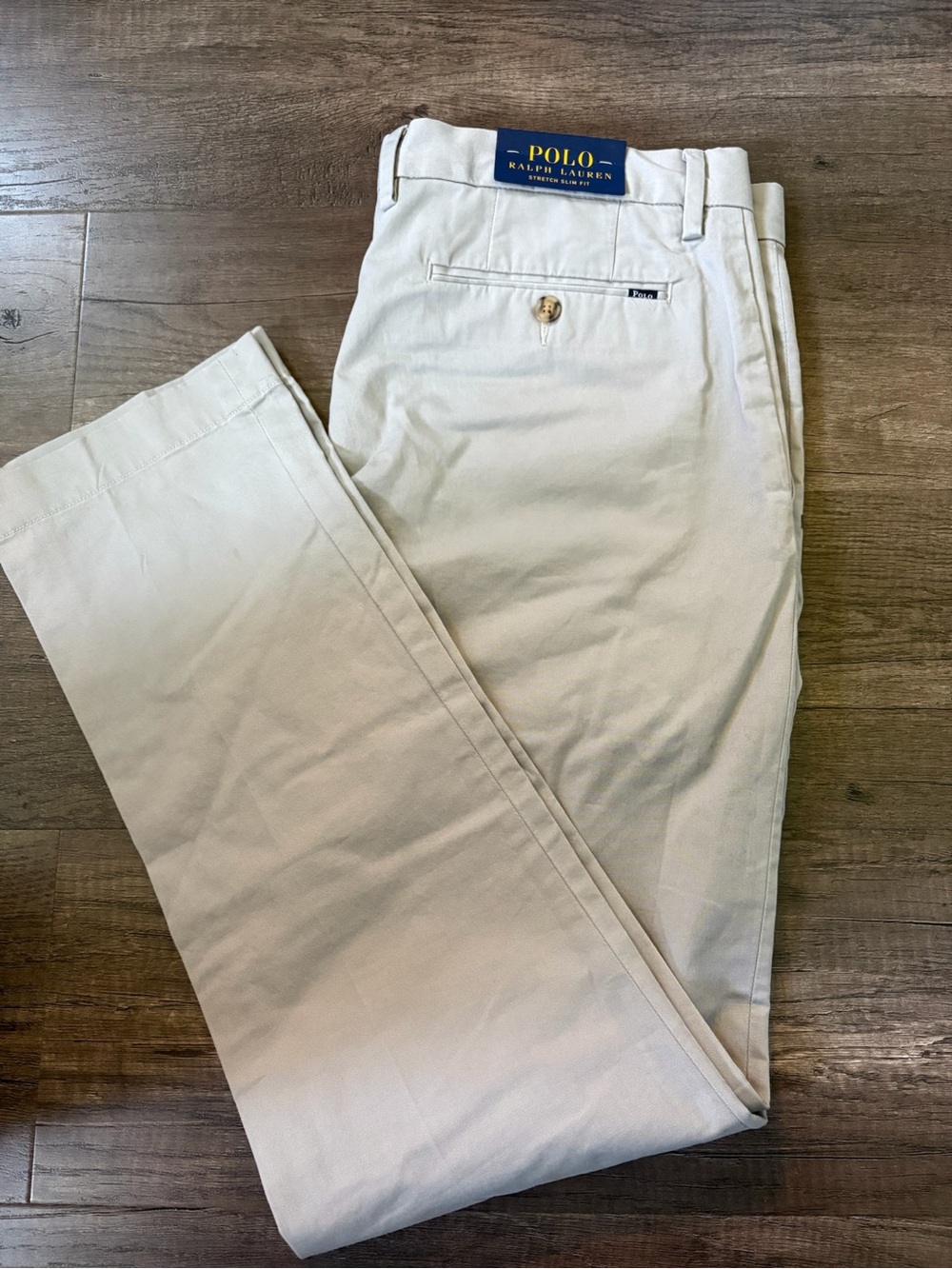 NWT Ralph Lauren Polo Men's Light Grey Chino Pants